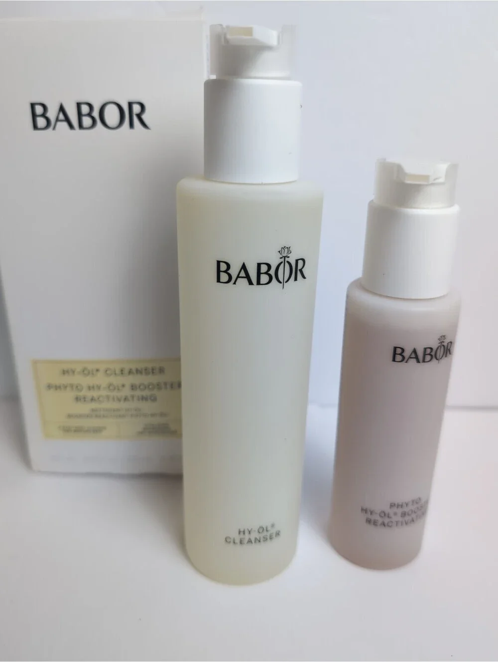 Babor HY-OL Cleanser & Phyto Hy-Ol Reactivating 200ml/ 100ml Unopened